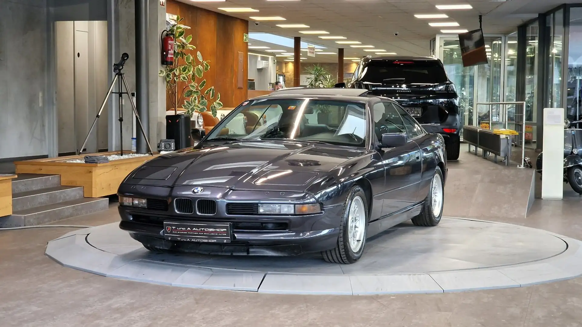 BMW 850 i Coupe Aut. *1-Hand*Scheibedach*Leder* Noir - 2