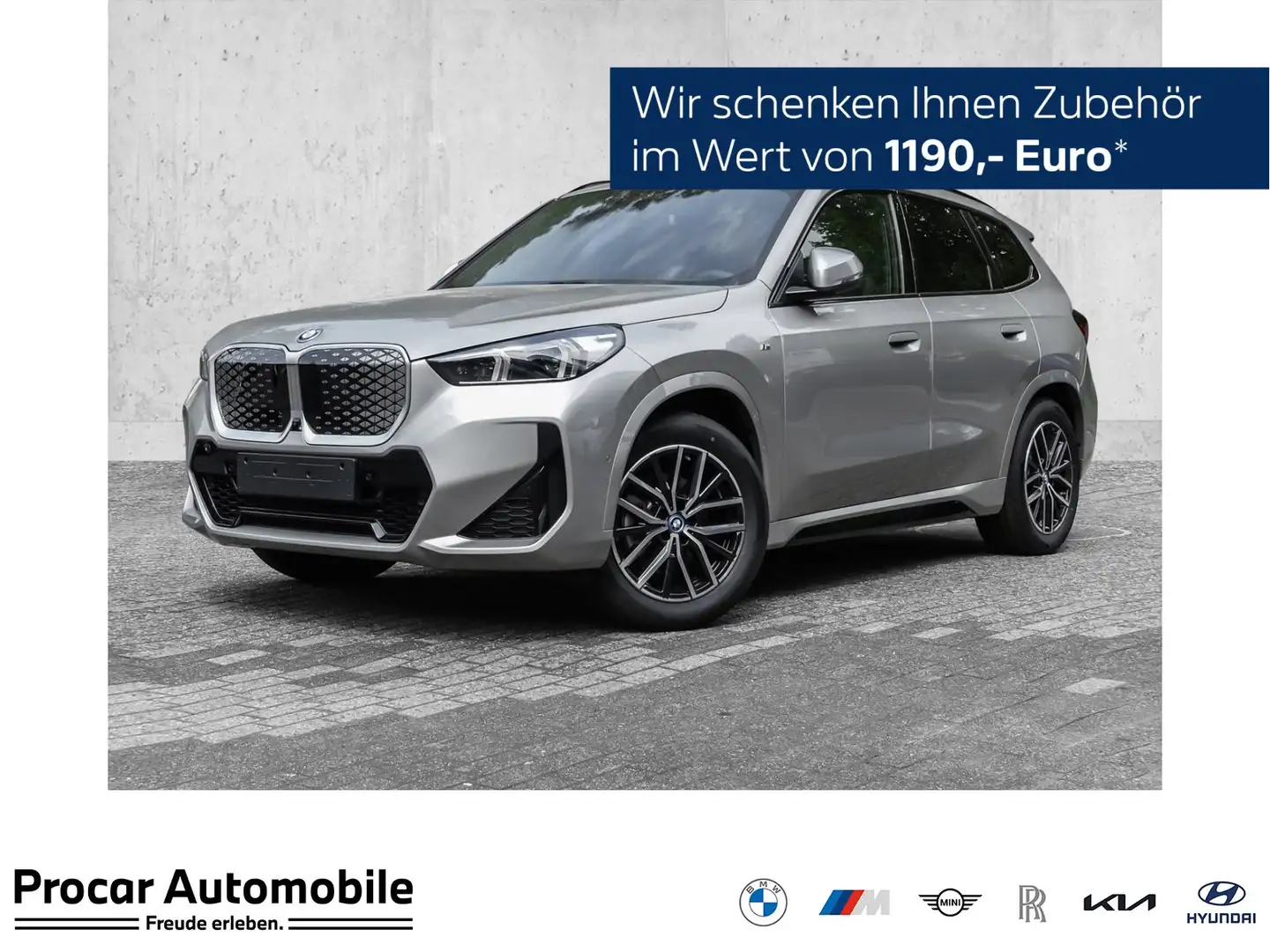 BMW iX1 eDrive20 M Sport HUD ACC RFK NAVI Standh. Grau - 1