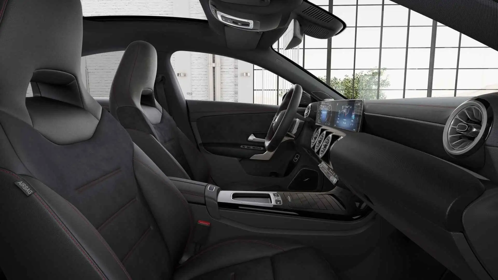 Mercedes-Benz CLA 200 D Coupé AMG Line | Panoramisch dak | Memory Zetels Schwarz - 2