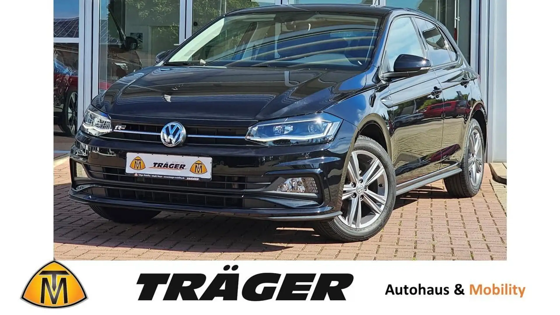 Volkswagen Polo Comfortline R-Line 1.0 TSI 5-G LED,Nav,ACC Schwarz - 1