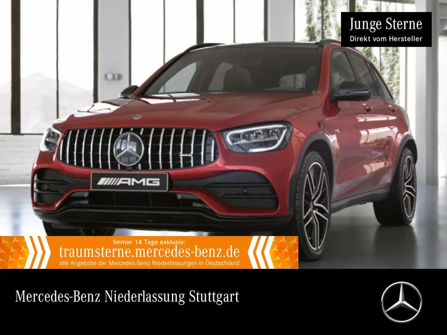Mercedes-Benz GLC 43 AMG GLC 43 4M AMG+NIGHT+PANO+360+LED+STHZG+CARBON+SPUR Rouge - 1