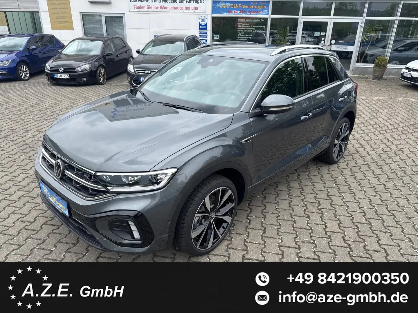 Volkswagen T-Roc 2.0 TSI DSG 4-Motion R-LINE *AHK*LED*KAMERA*TWA... Grijs - 1