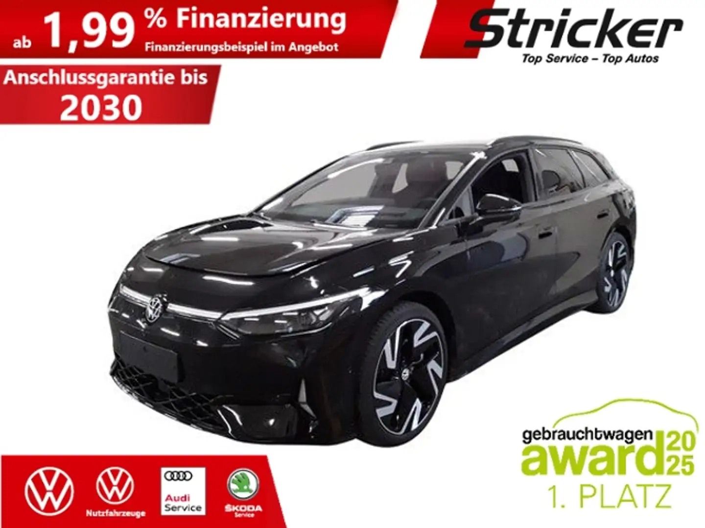 Volkswagen ID.7 GTX Tourer 250/86 382,-ohne Anzahlung AHK DCC Wär Schwarz - 2