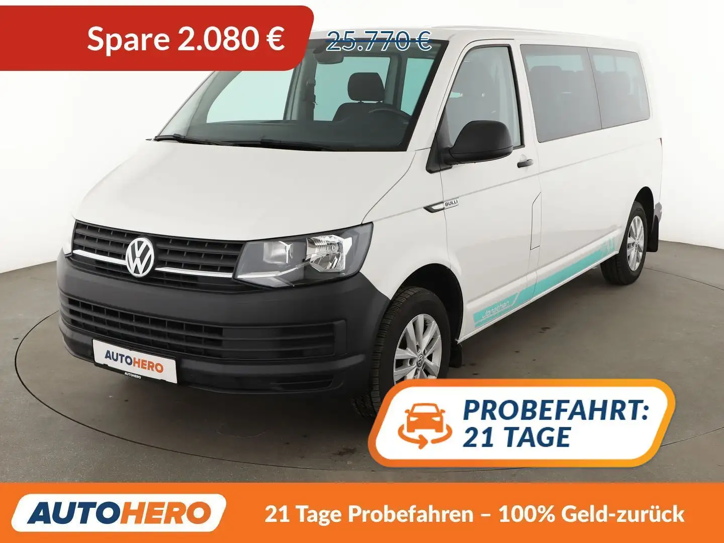 Volkswagen T6 Kombi 2.0 TDI lang*9-SITZER*NAVI*CAM*PDC*KLIMA* Weiß - 1