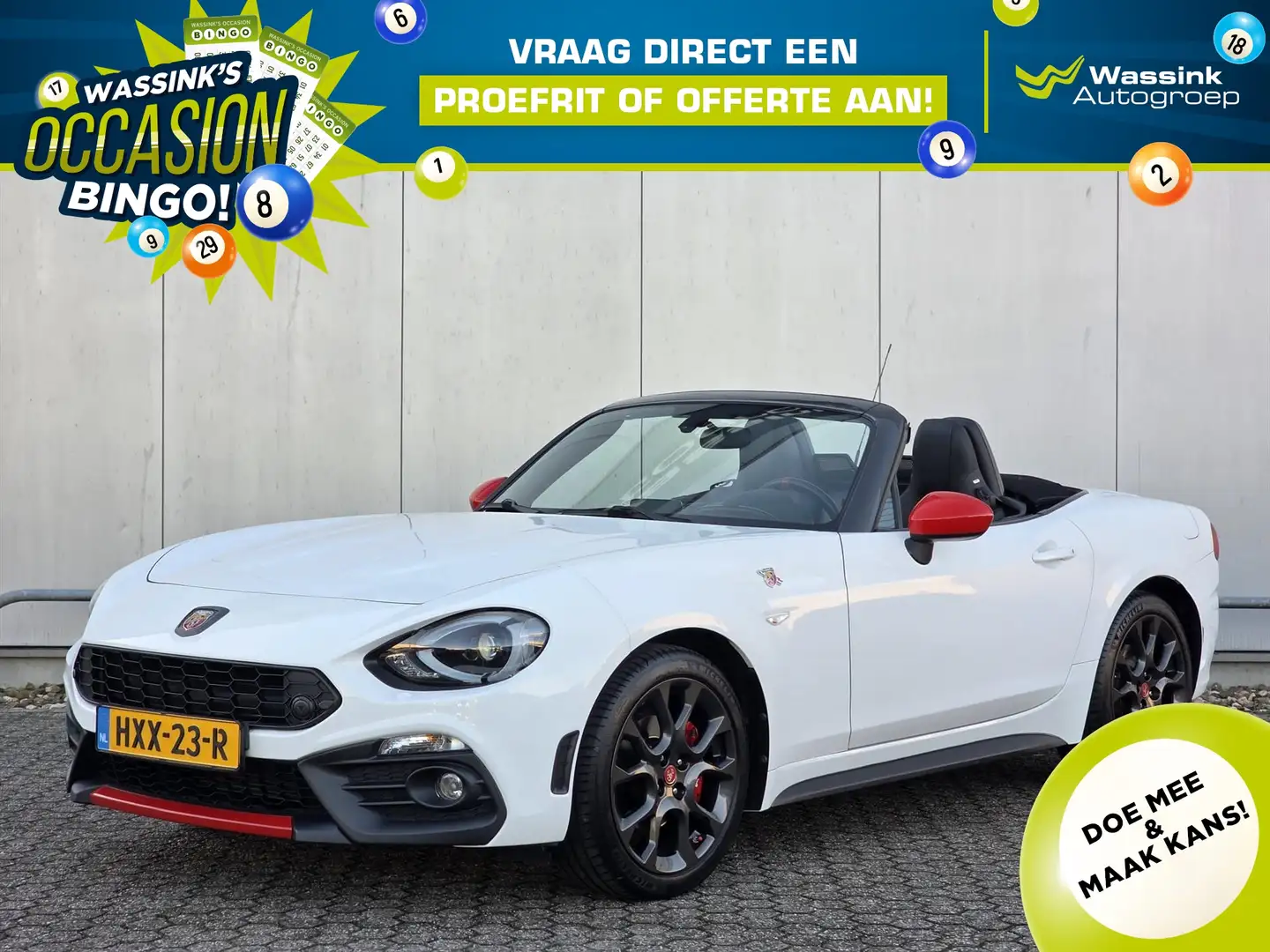 Abarth 124 Spider 1.4 170k Automaat I Carplay / Android Auto I Cruis Wit - 1