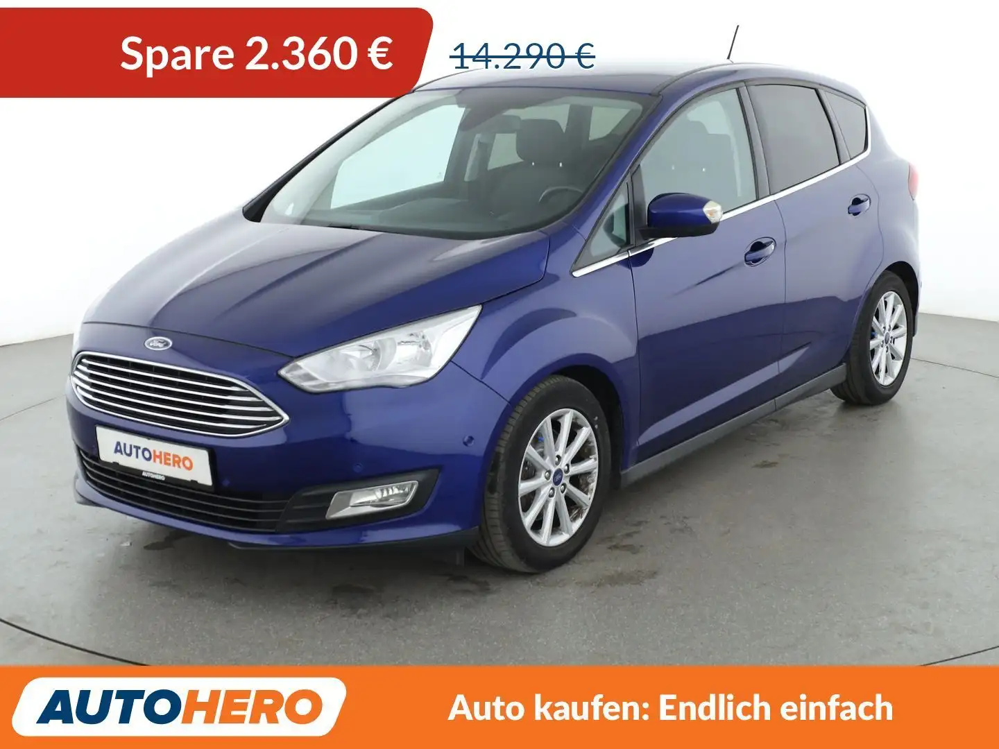 Ford C-Max 1.5 EcoBoost Titanium Aut.*NAVI*TEMPO*PDC* Blau - 1