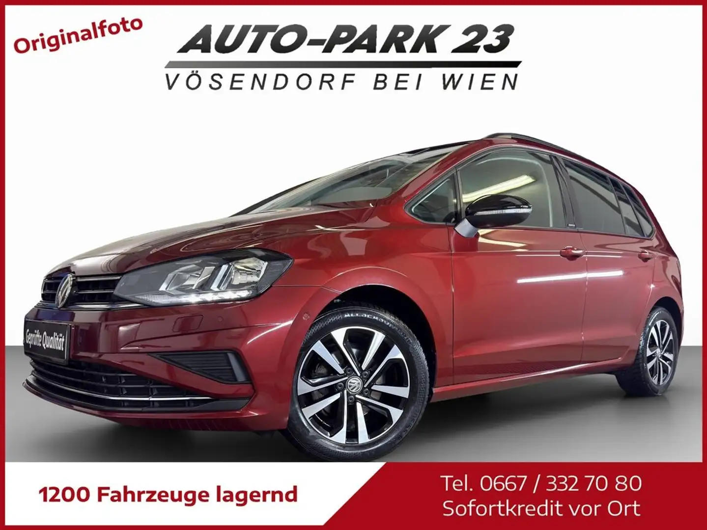 Volkswagen Golf Sportsvan **TSI IQ.DRIVE**ORGINAL 27.000KM**MOD2020 Rot - 1