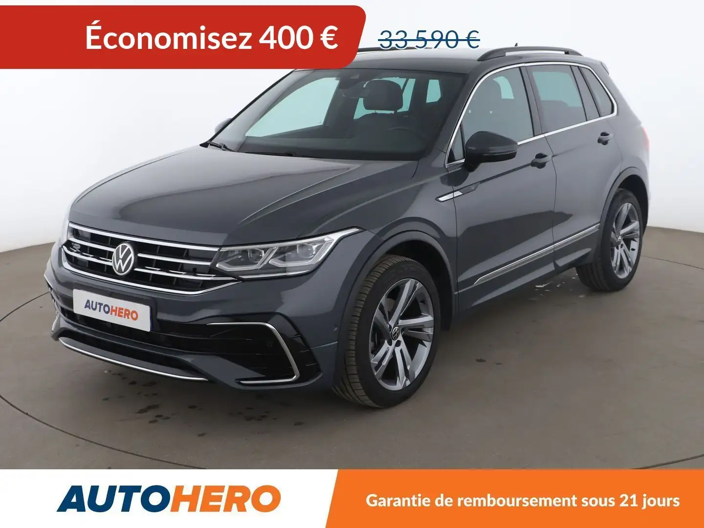 Volkswagen Tiguan 2.0 TDI R-Line 4Motion DSG7 Gris - 1