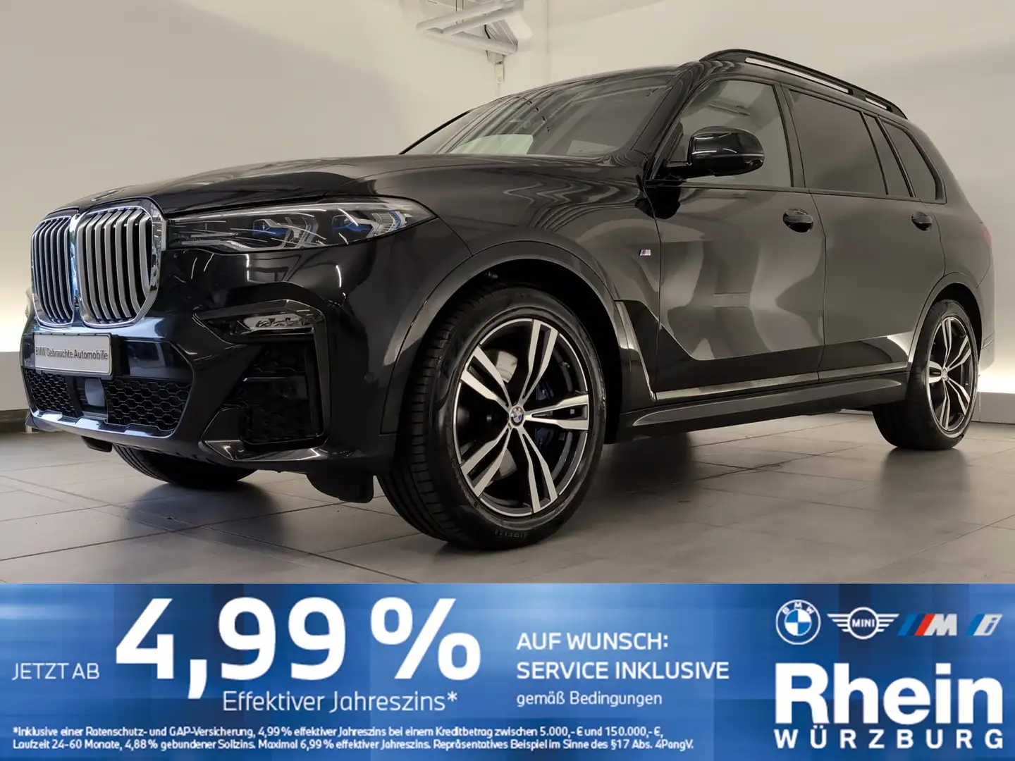 BMW X7 xDrive40d M Sportpaket HiFi/SHZ/DAB HiFi/SHZ/DAB Schwarz - 1