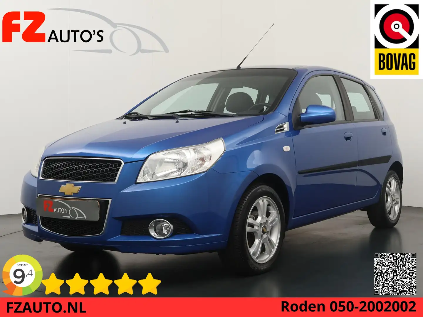 Chevrolet Aveo 1.4 16V LS - Airco - Elektrische Ramen - Radio Blauw - 1