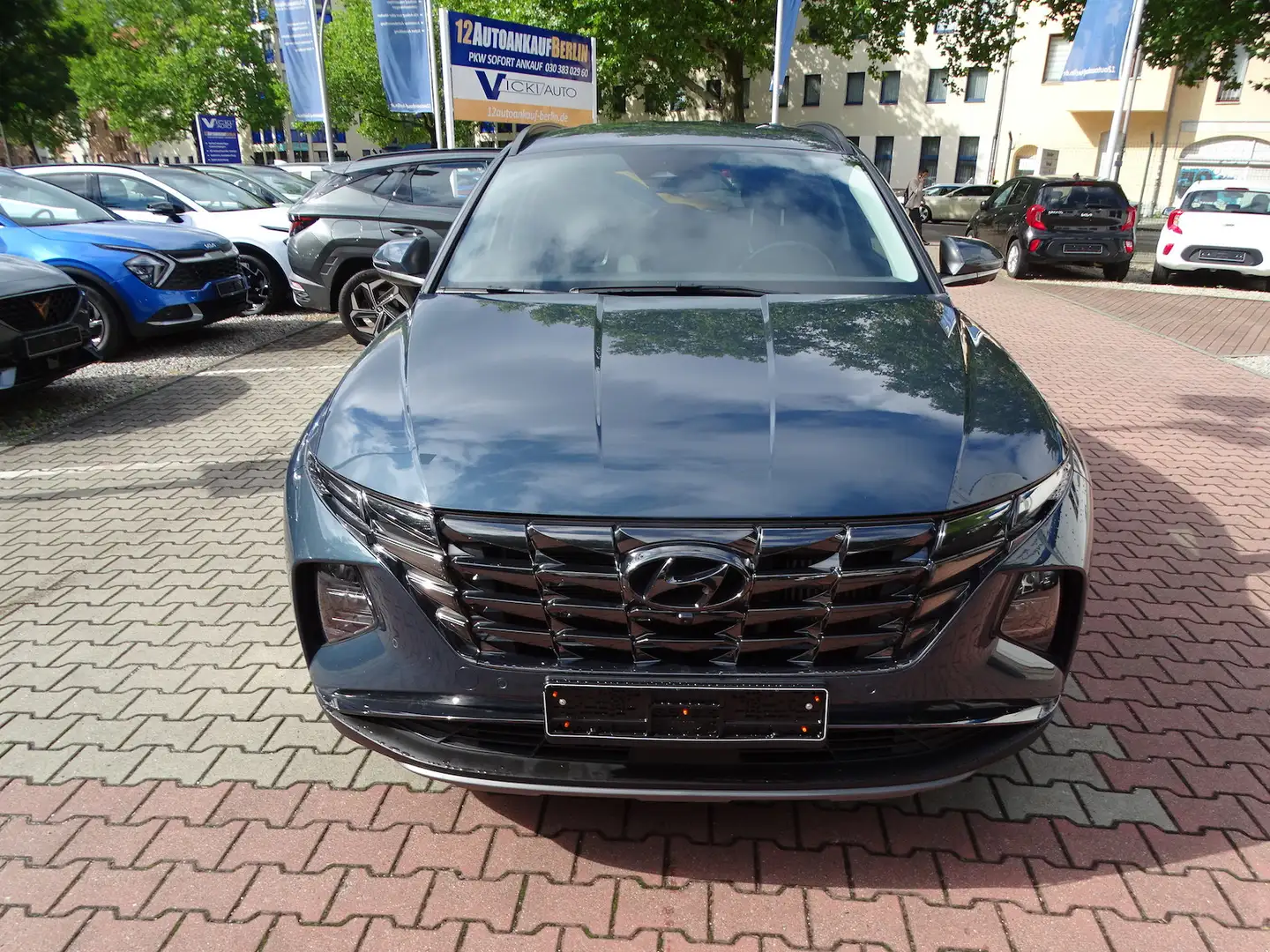 Hyundai TUCSON 1.6 Prime Hybrid 4WD Automatik AHK Gris - 2
