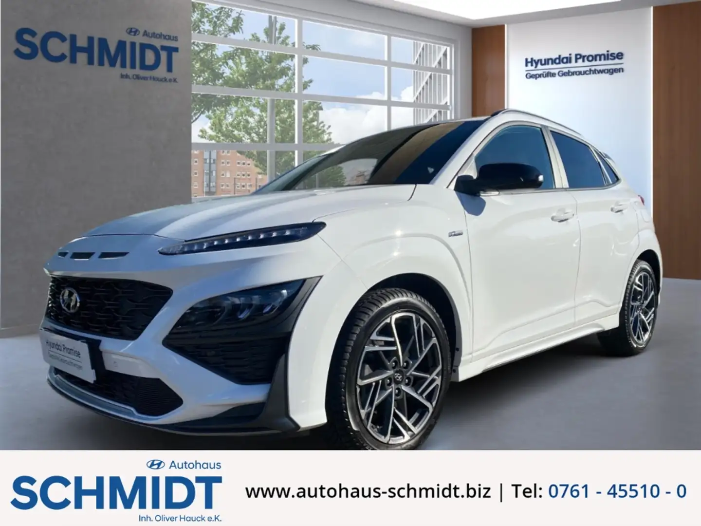 Hyundai KONA N Line Mild-Hybrid 2WD LED Apple CarPlay Android A Blanc - 1