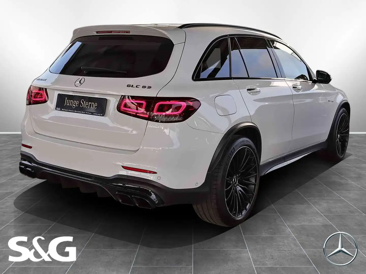 Mercedes-Benz GLC 63 AMG 4MATIC+ PANO+DISTRONIC+360°+LED+21" Weiß - 2