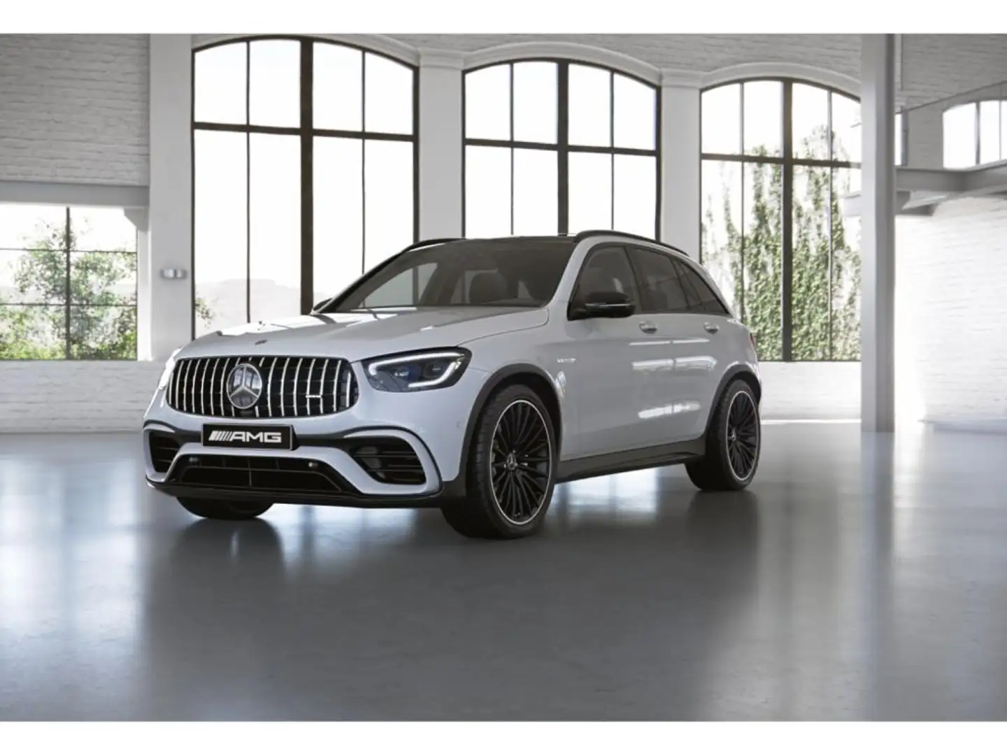Mercedes-Benz GLC 63 AMG 4MATIC+ Pano+360°+MBUX+Sitzhzg.+21 Weiß - 1