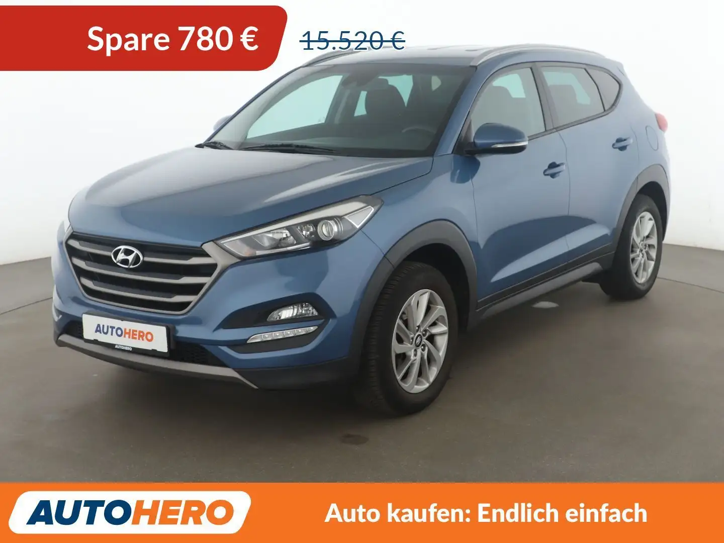 Hyundai TUCSON 1.6 Intro Edition blue 2WD *NAVI*CAM*SHZ*LHZ*TEMPO Bleu - 1