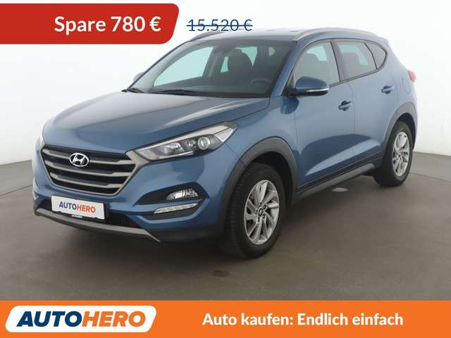 Imagine Hyundai TUCSON 1.6 Intro Edition blue 2WD *NAVI*CAM*SHZ*LHZ*TEMPO