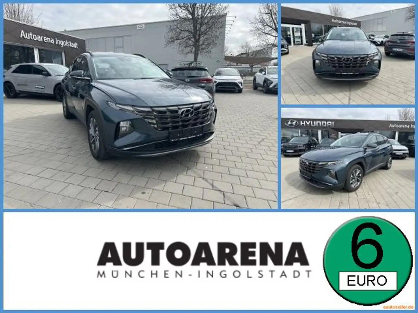 Hyundai TUCSON 1.6 T-GDI FLA SpurH LM 2xKlima PDC Kék - 1