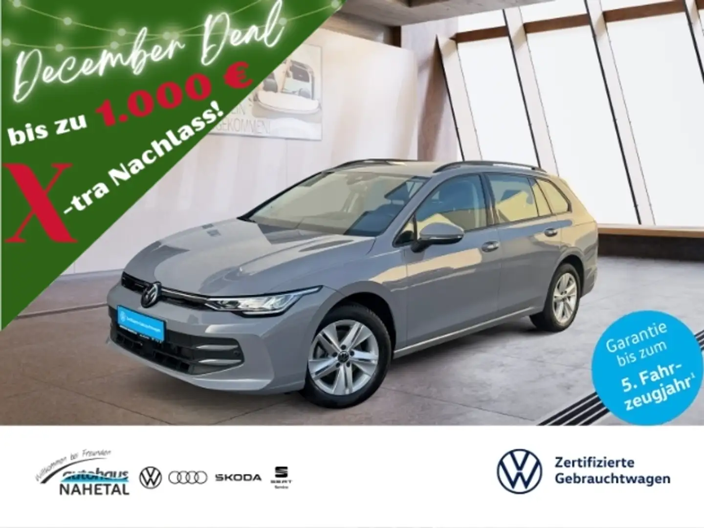 Volkswagen Golf Variant 1.5TSI Life LED NAVI ACC 3Z-KLIMA  APP WIRELESS IN Grau - 1