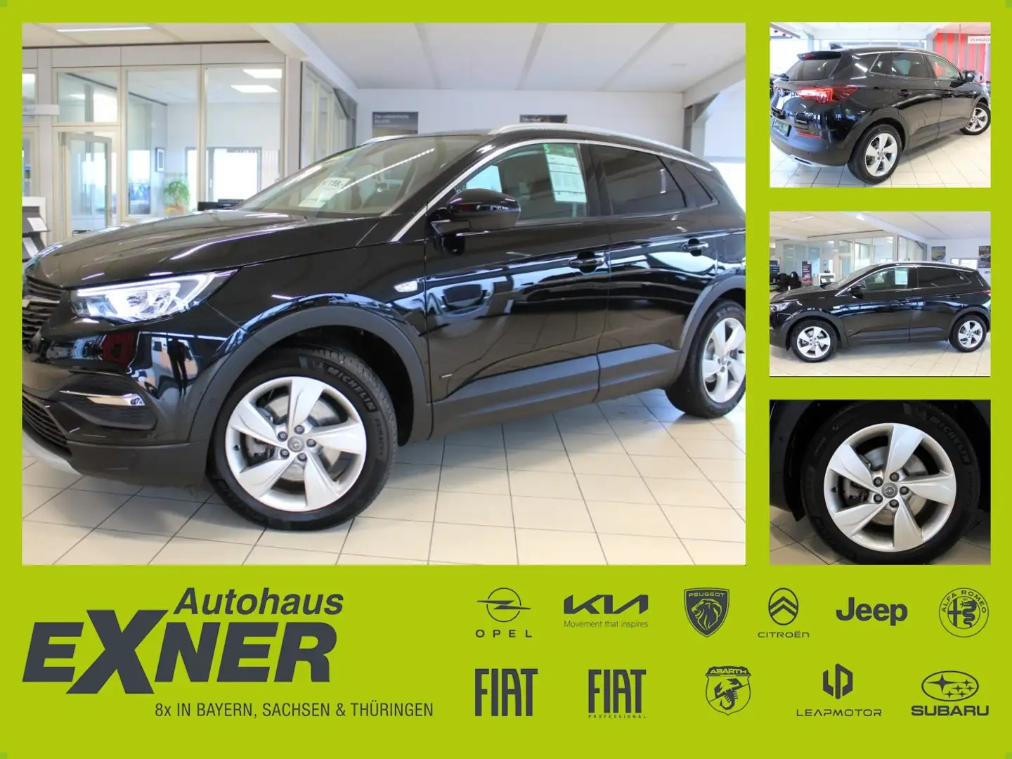Opel Grandland X 1.6 Turbo Hybrid ELEGANCE *Navi*LED Zwart - 1