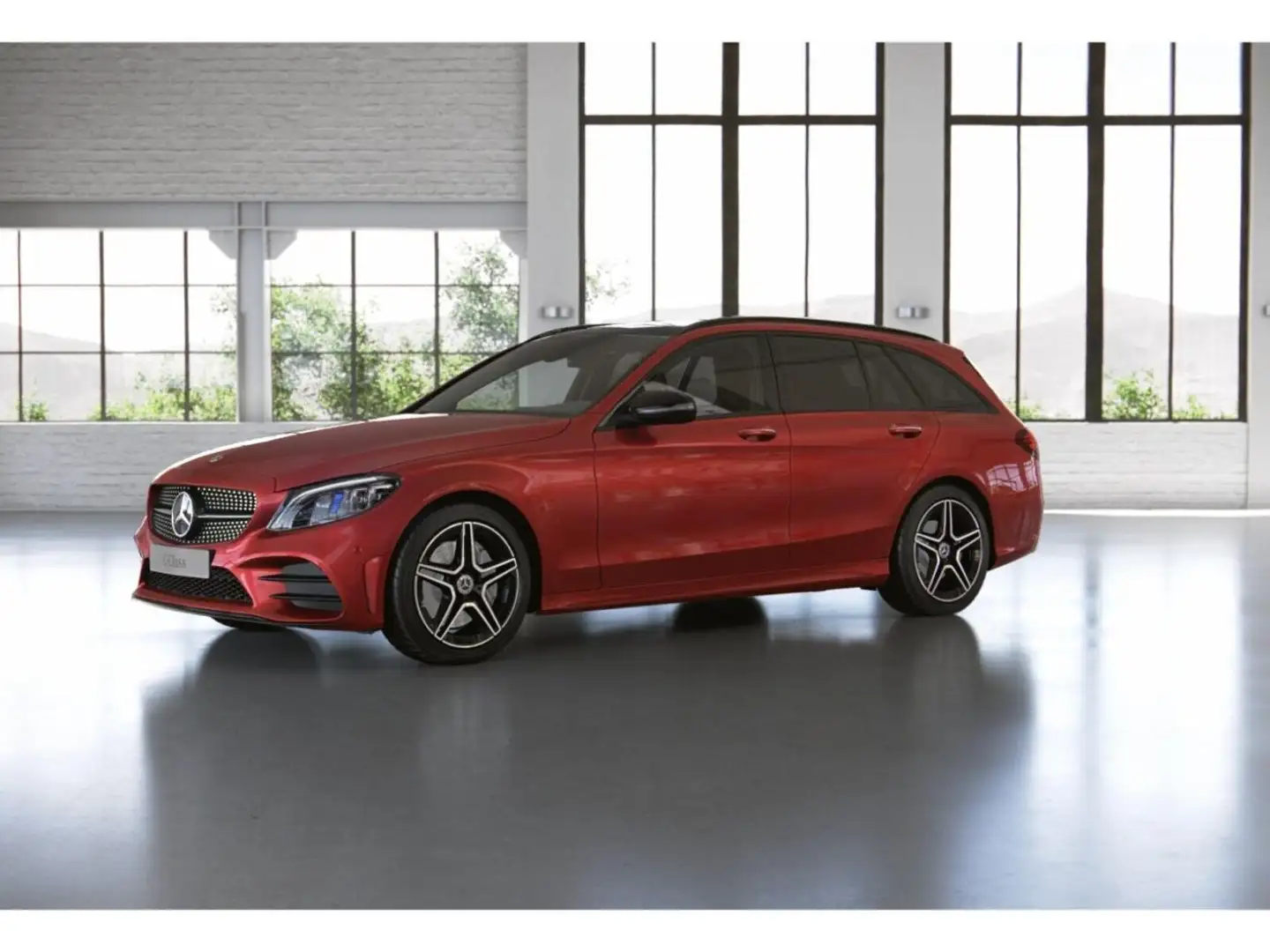 Mercedes-Benz C 300 d 4MATIC T Night Pano*Burm*AHK*HUD*Memory* Rosso - 2