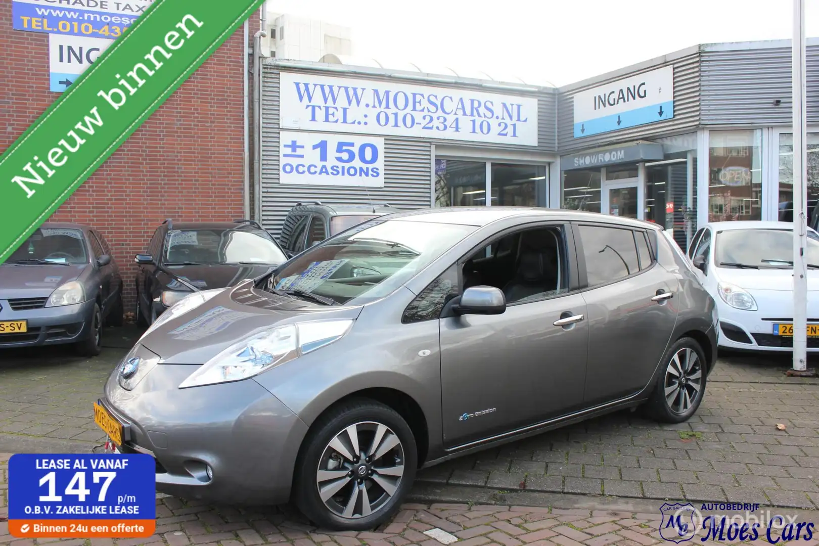 Nissan Leaf Tekna 30 kWh Gris - 1