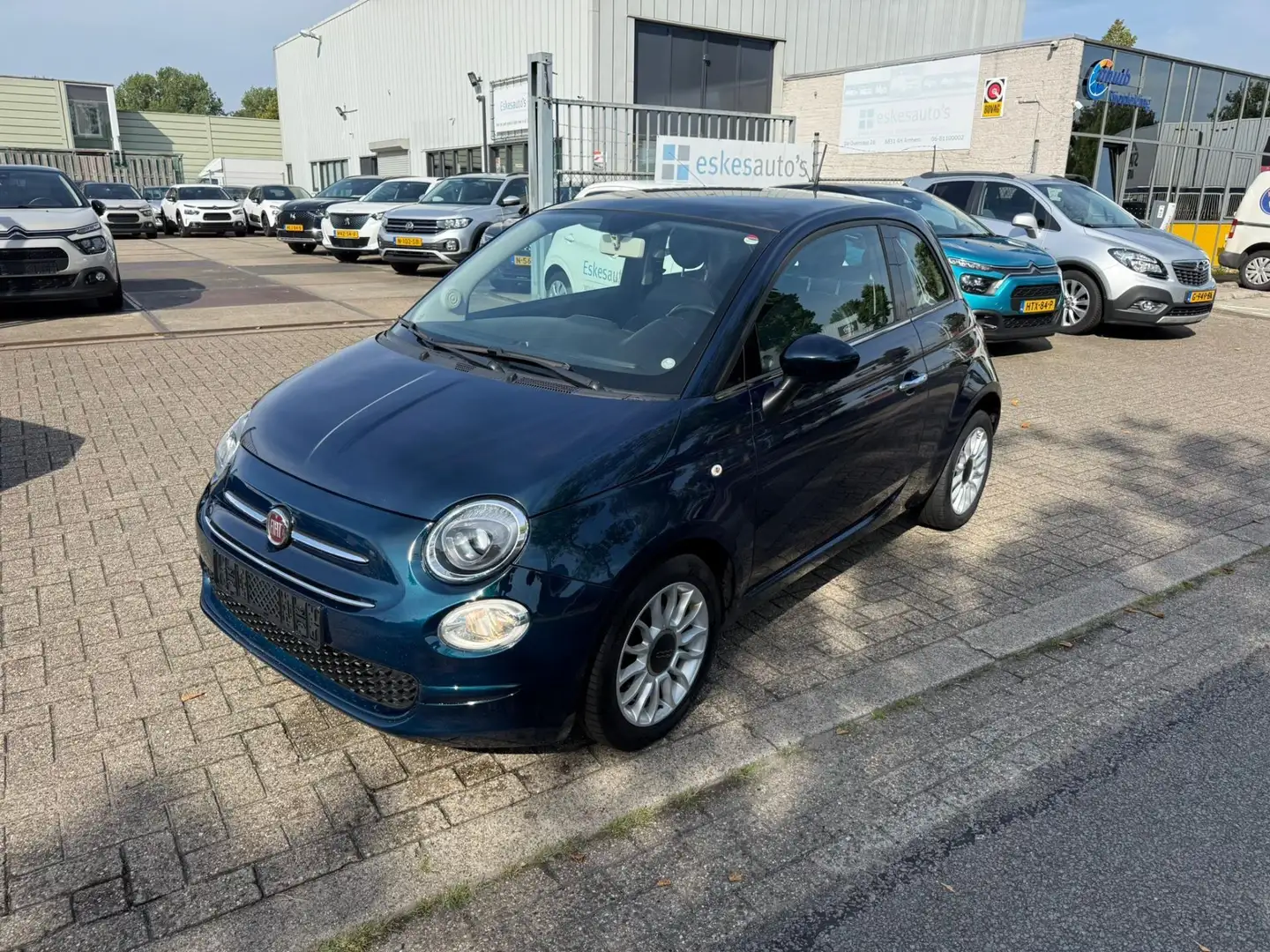 Fiat 500 1.2 Lounge, Leder, Panorama, Navigatie, 1e eigenaa Blu/Azzurro - 1