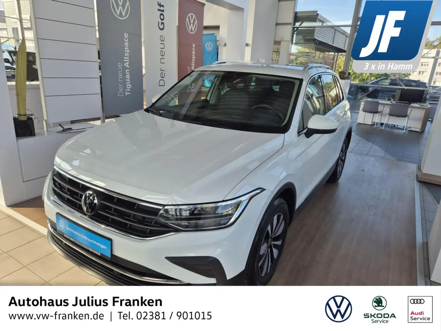Volkswagen Tiguan 1.5 TSI Move Move Bluetooth Navi LED Klima Weiß - 1
