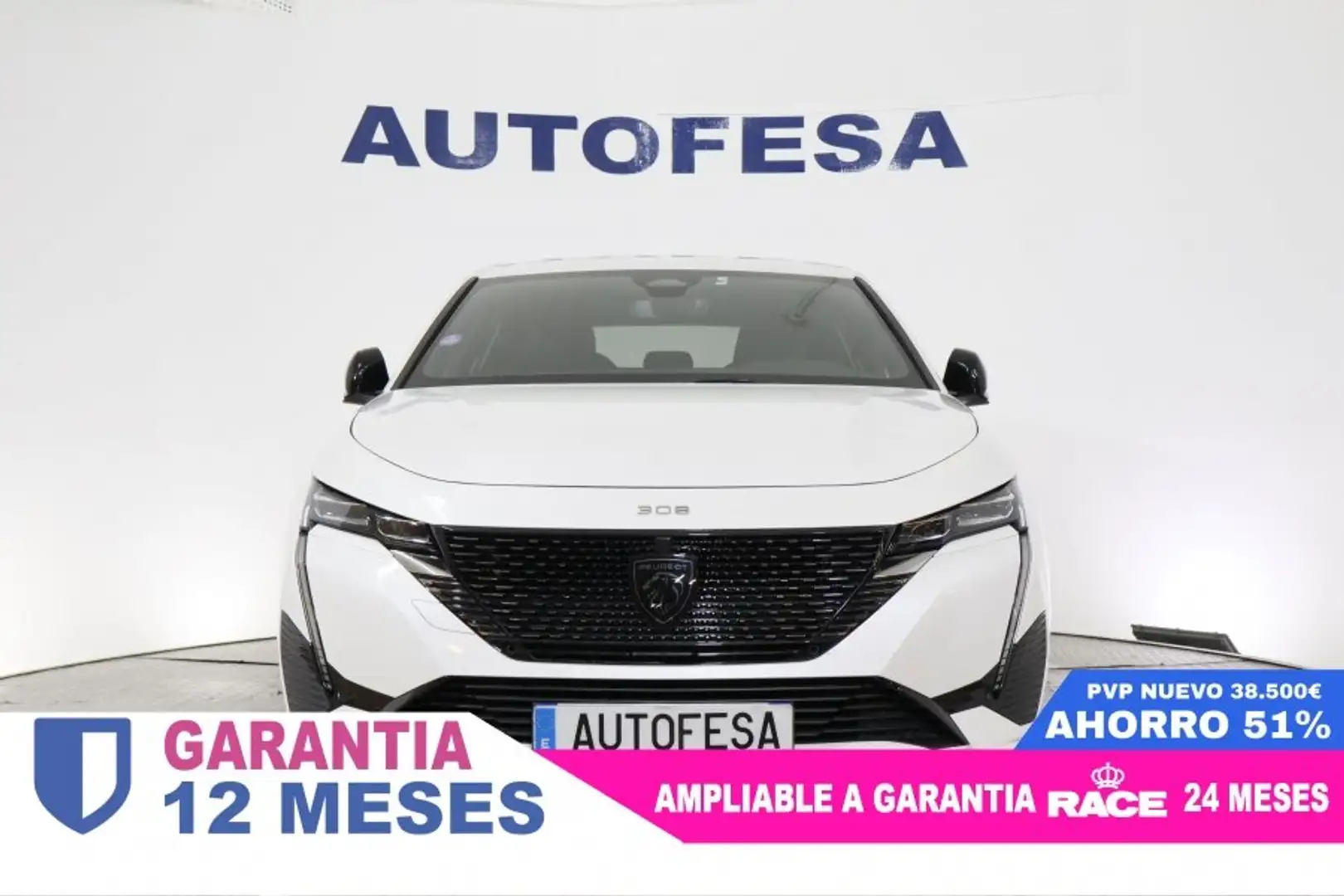 Peugeot 308 1.2 GT 130CV AUTO 5P # NAVY,FAROS LED,LEVAS EN VOL Blanco - 2