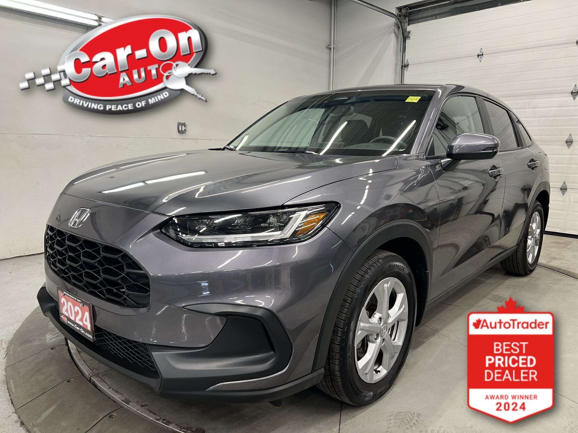 Gray 2024 Honda HR-V LX FWD SUV / Crossover Front-Wheel Drive Automatic