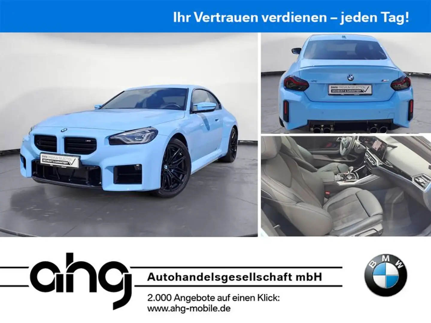 BMW M2 Coupe Navi HiFi RFK Adapt. Fahrwerk Komfortz. Kék - 1