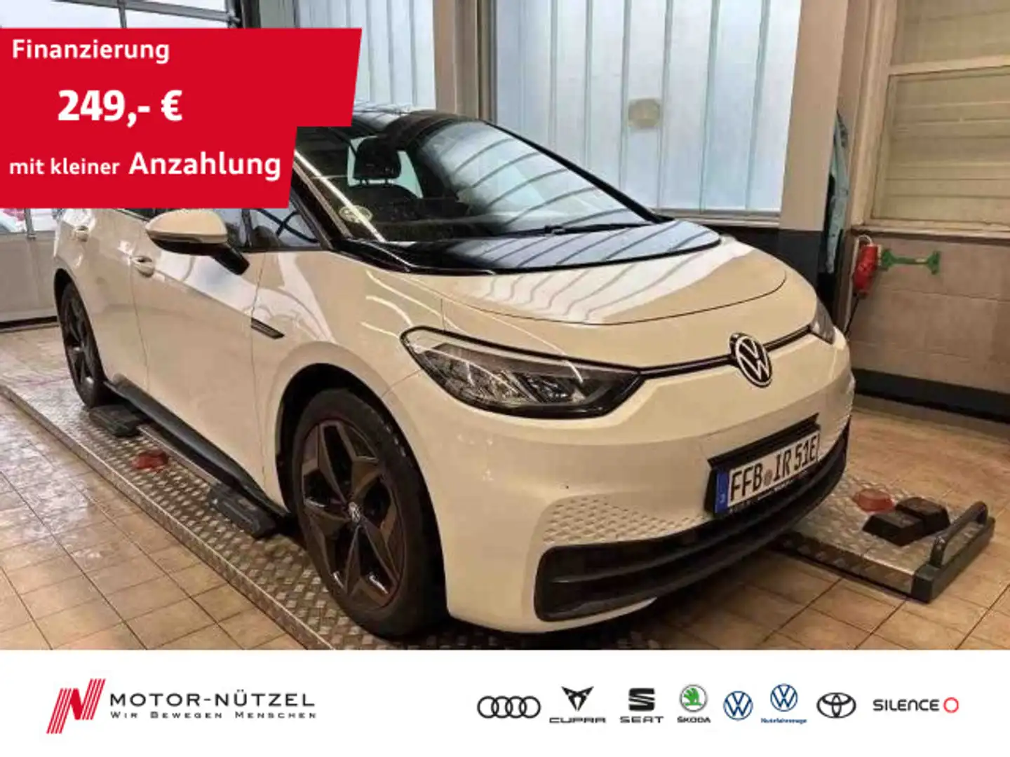 Volkswagen ID.3 110kW City PERFORMANCE LED+NAVI+ACC+SHZ+19Z Weiß - 1