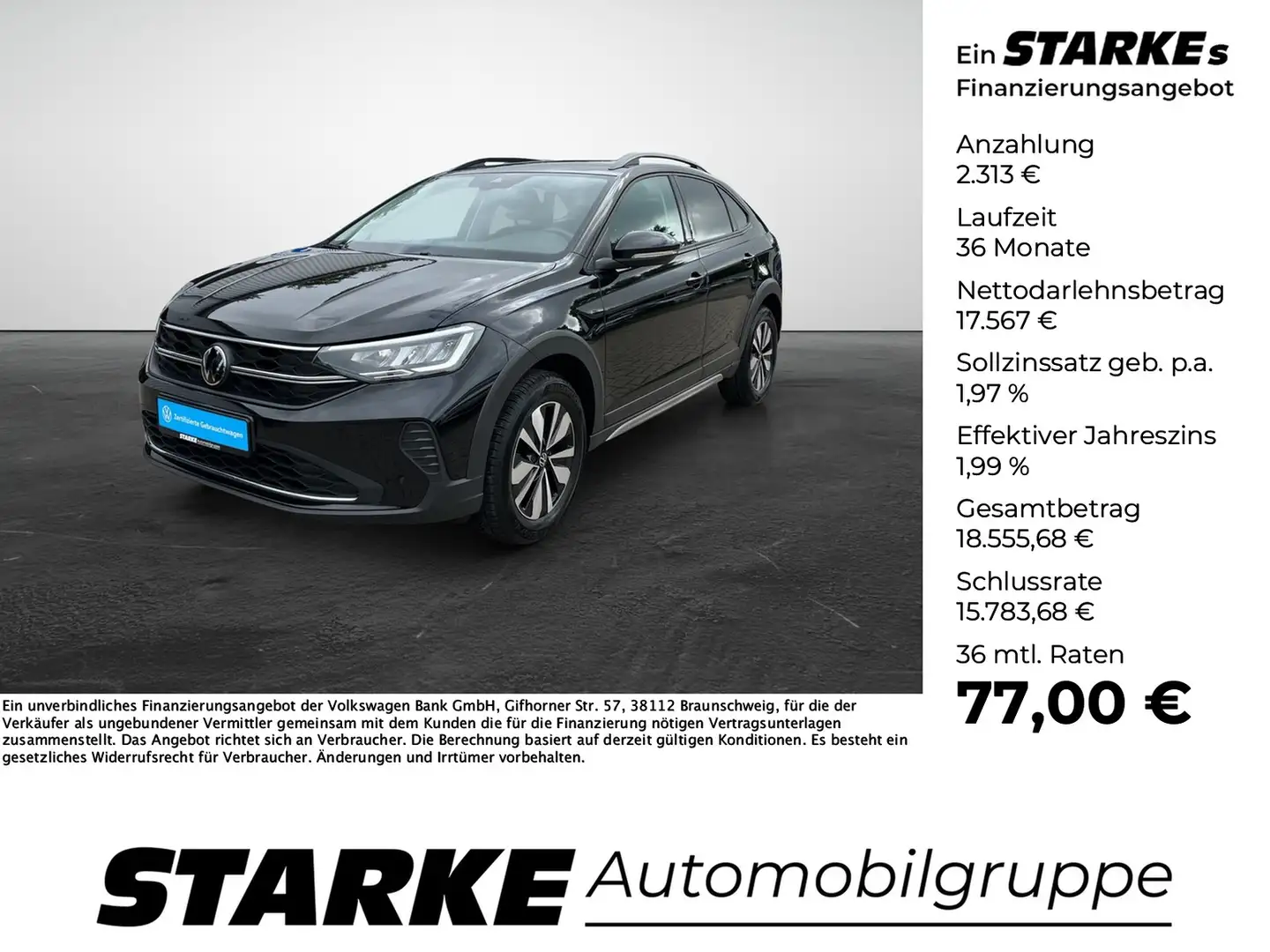 Volkswagen Taigo 1.0 TSI Move AHK Schwarz - 1