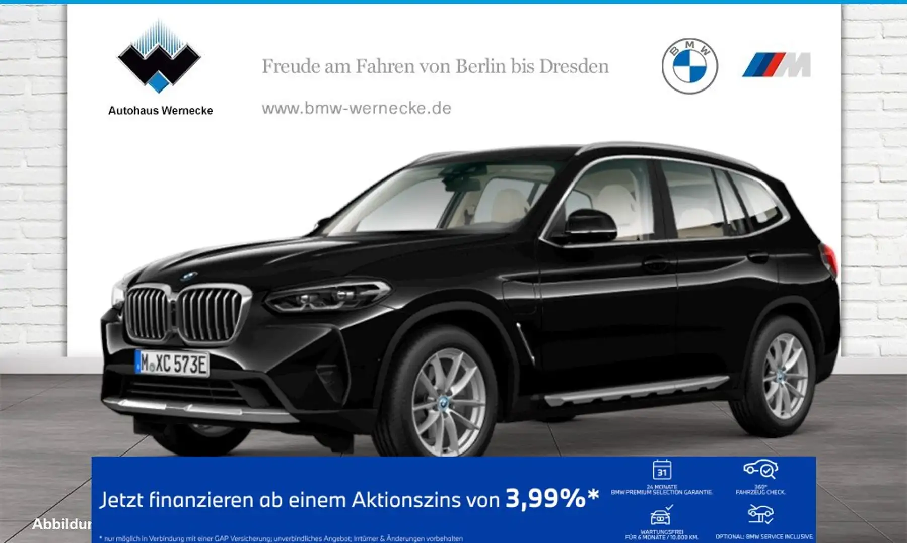 BMW X3 xDrive30e HiFi DAB LED WLAN Parkassistent Noir - 1