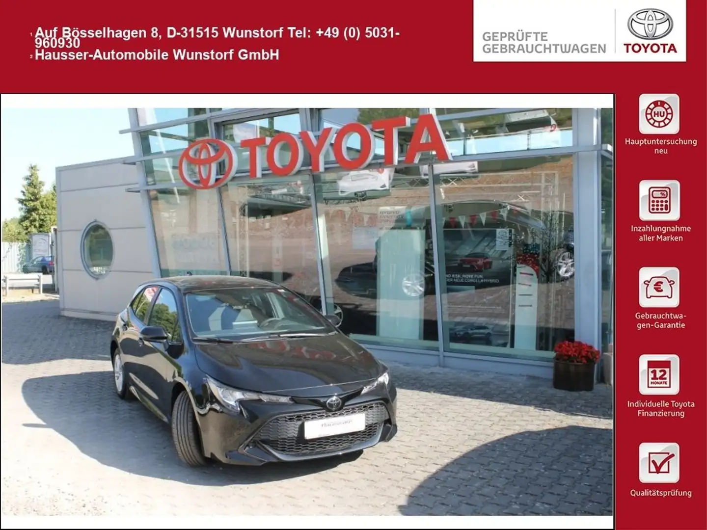 Toyota Corolla 1.2 Turbo Comfort+ALLWETTER+KAMERA+ACC+ Schwarz - 1
