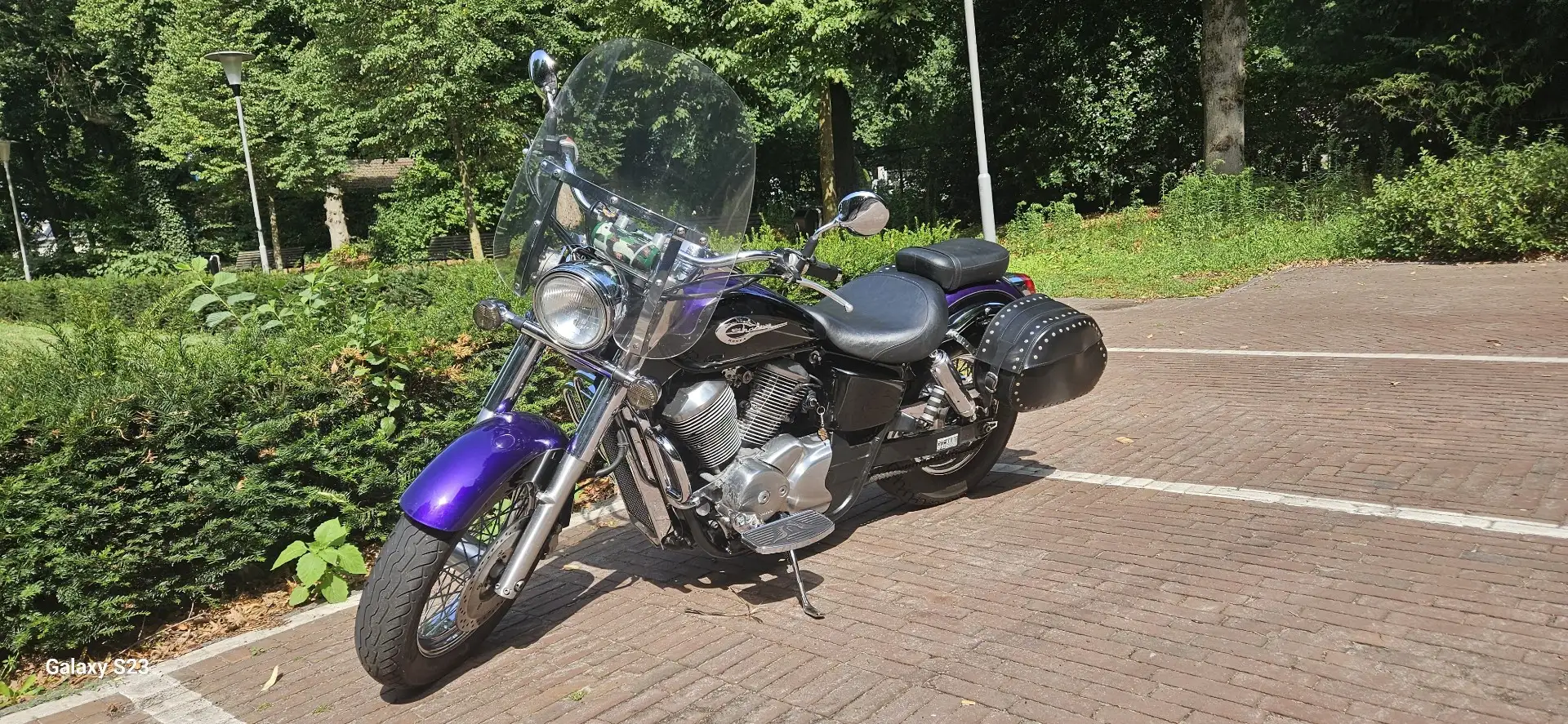 Honda Shadow 750 Paars - 2
