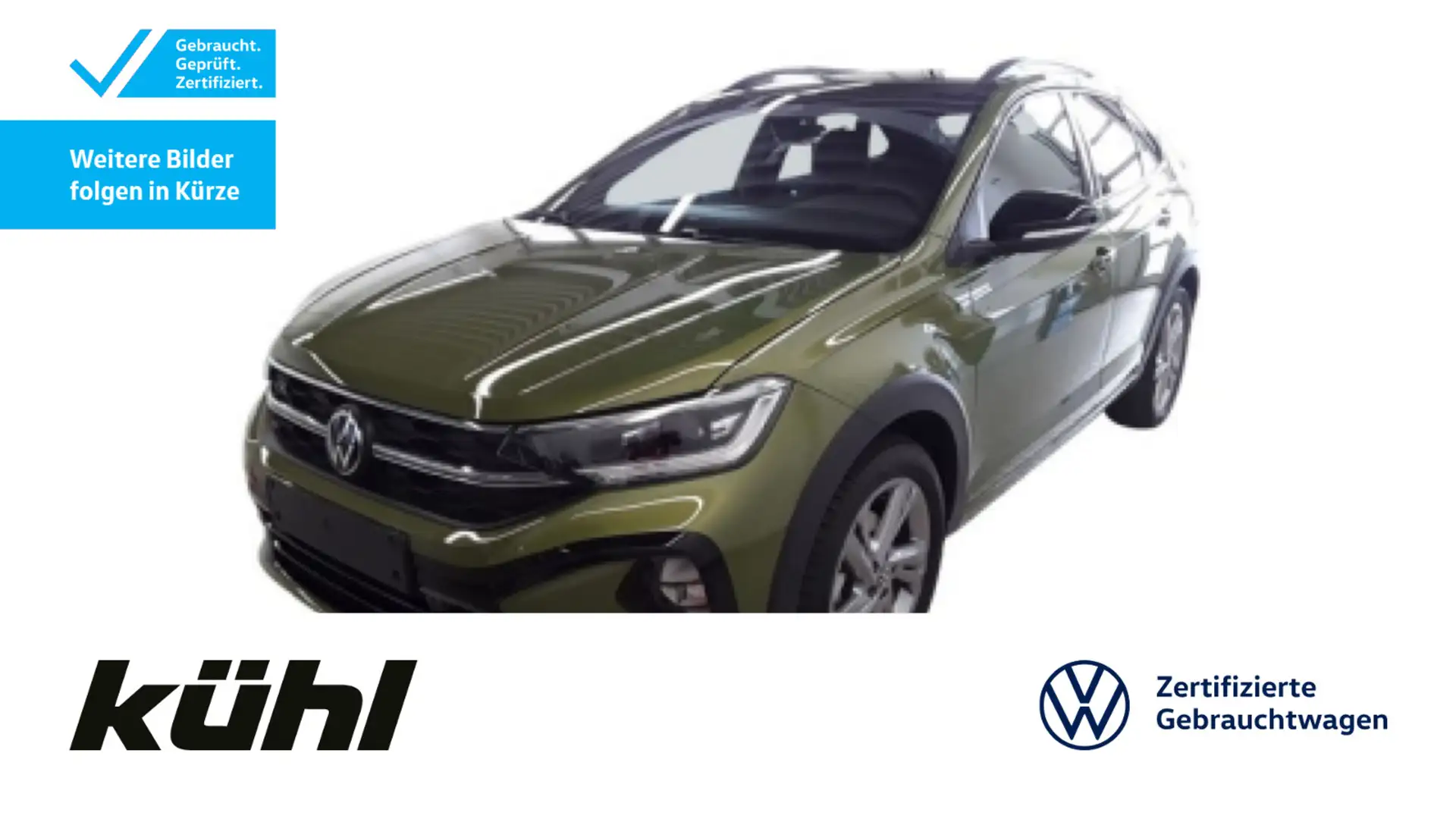 Volkswagen Taigo 1.0 TSI R-Line IQ.Light ACC Kamera App Nav Grün - 1