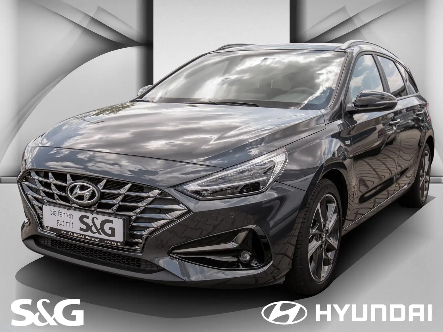Hyundai i30 FL Mild-Hybrid+PANO+KLIMAAUTO+SHZ+KAMERA+TOP Grigio - 1