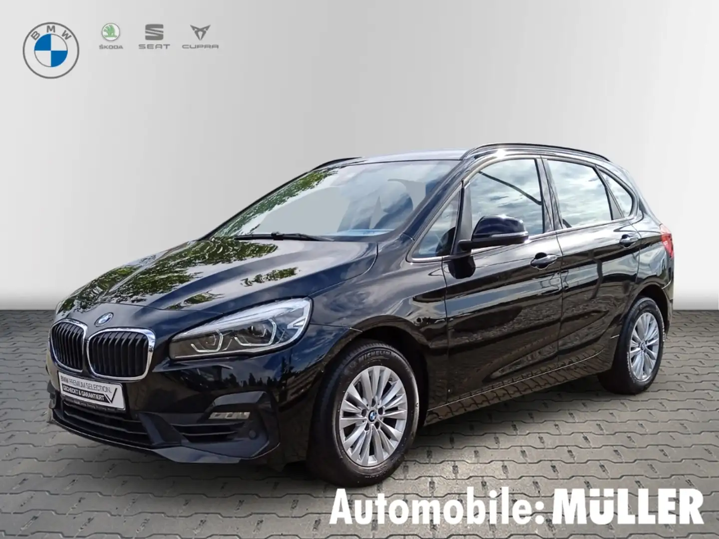 BMW 218 Active Tourer i Advantage Navi LED El. Heckklappe Zwart - 1