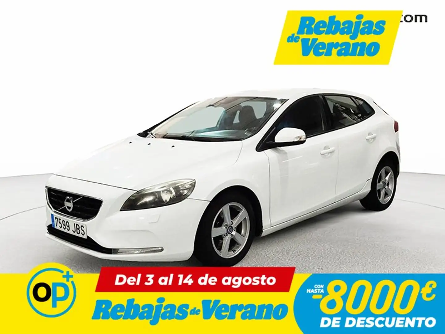 Volvo V40 D2 Kinetic Aut. 115 Blanco - 1
