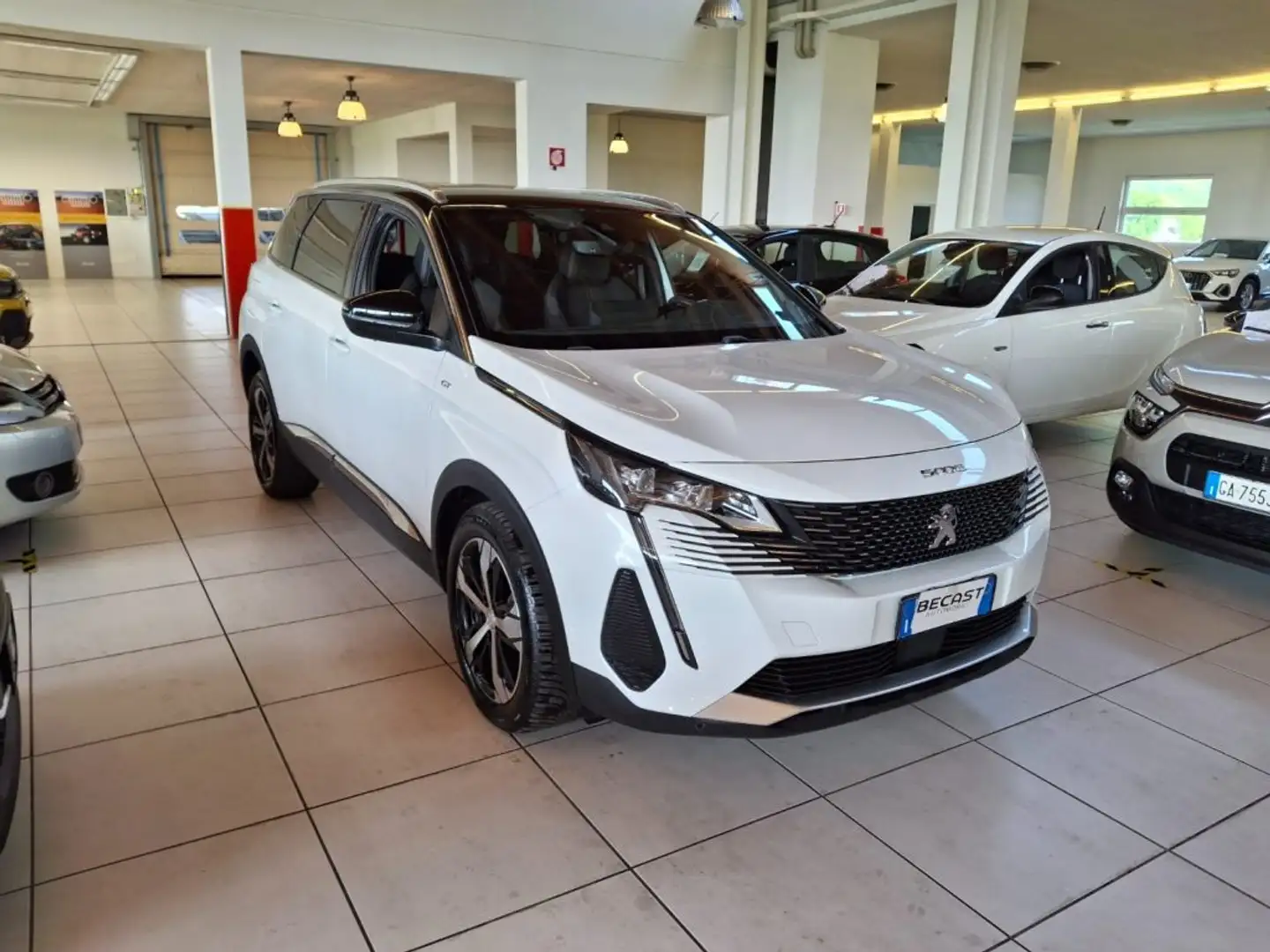 Peugeot 5008 BlueHDi 130 S&S EAT8 GT UNICO PROPRIETARIO -7posti Weiß - 2
