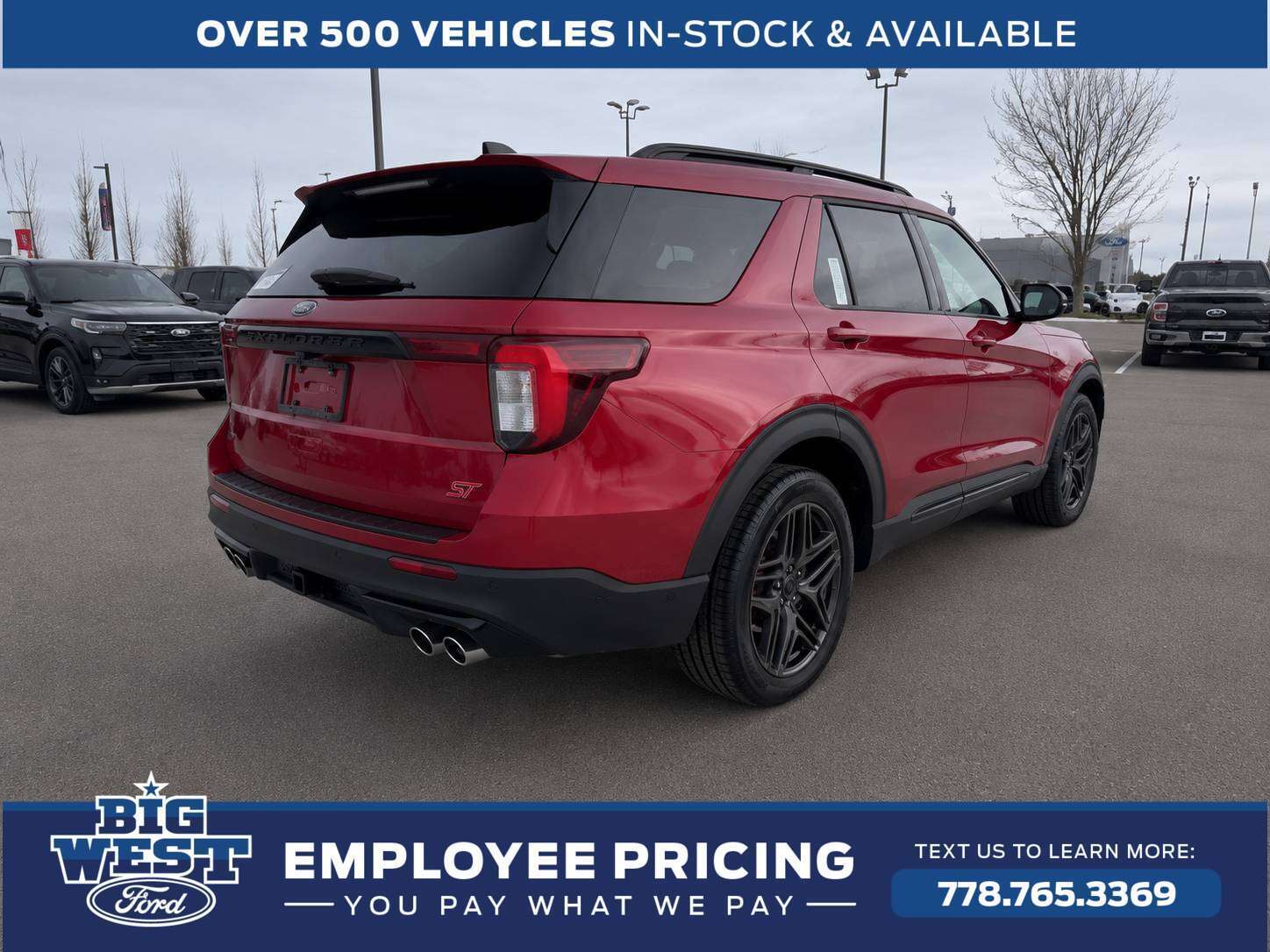 Red 2026 Ford Explorer SUV / Crossover All-Wheel Drive Automatic