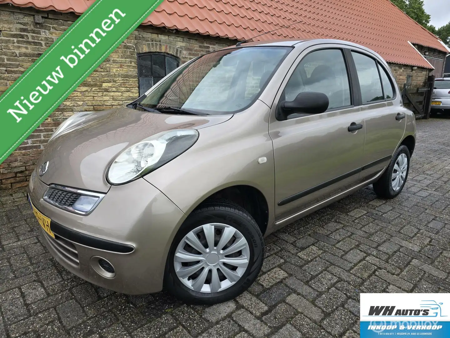 Nissan Micra 1.2 Mix nette auto! 5drs Airco Brown - 1
