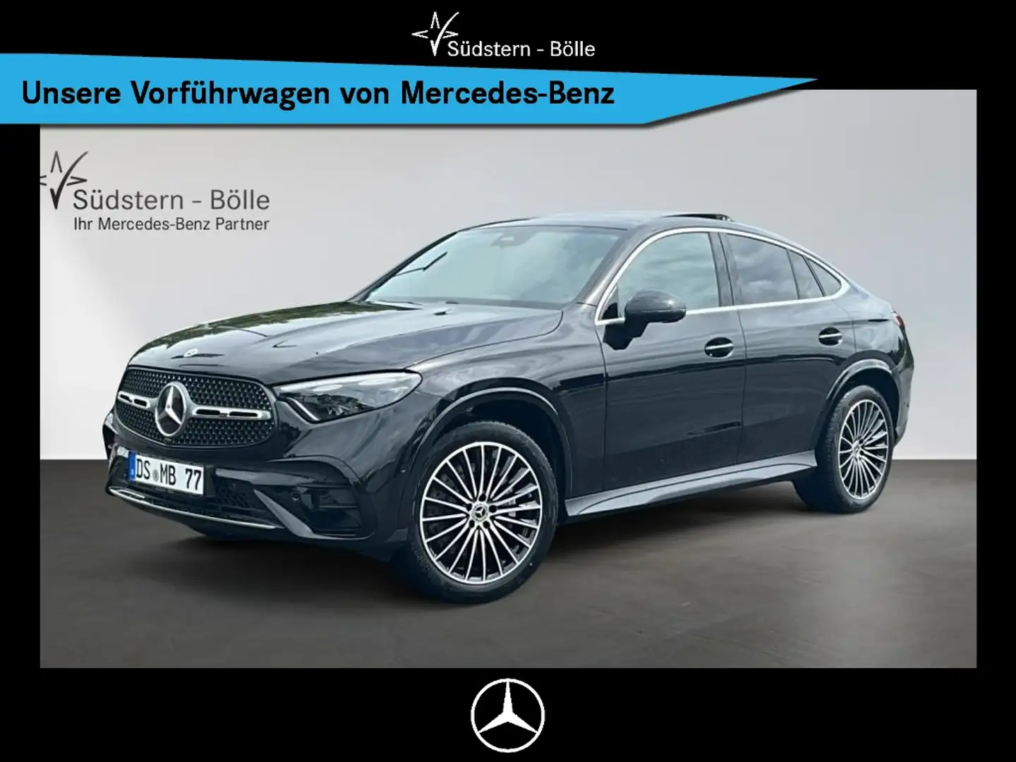 Mercedes-Benz GLC 200 d 4M Coupe +AMG+SHZ+MEMORY+NAVI+AMBIENTE Schwarz - 1