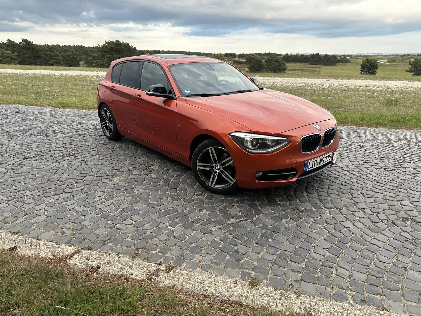 BMW 120 120d Sport Aut Line Keyless PDC AHK MFahrwerk HiFi Orange - 1
