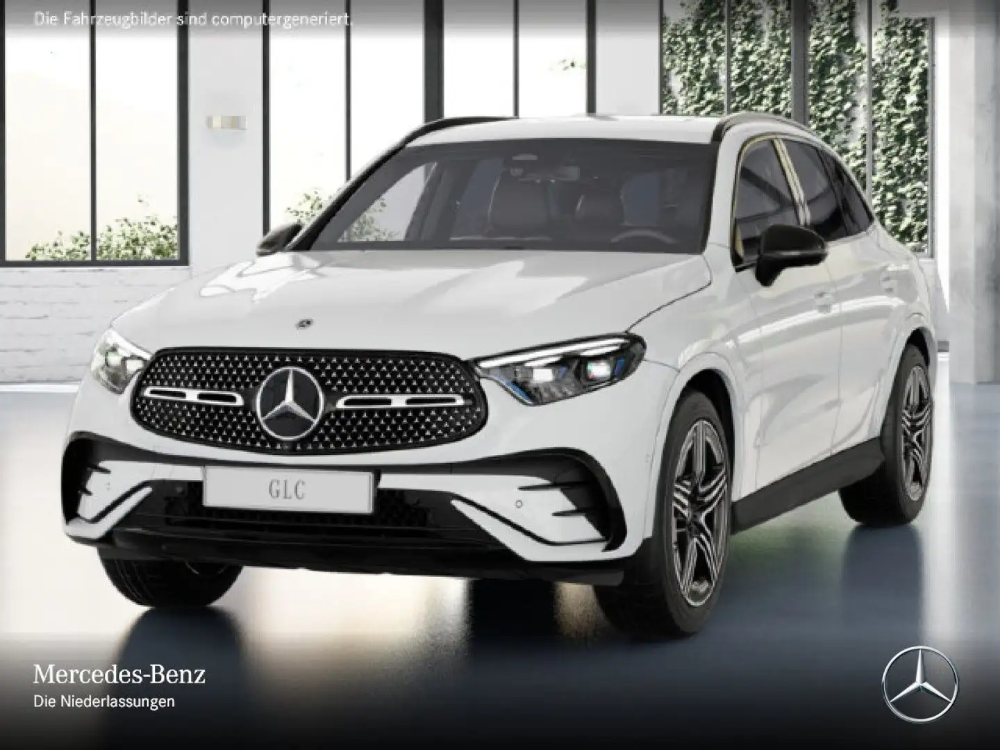 Mercedes-Benz GLC 200 4M AMG+NIGHT+360+AHK+TOTW+KEYLESS+9G Weiß - 2