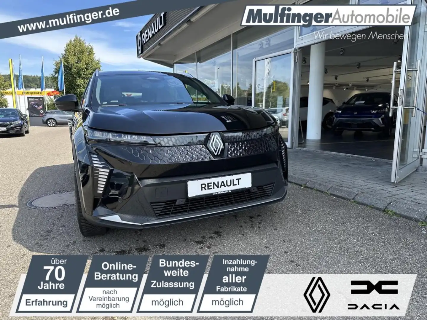 Renault Scenic E-TECH 100 % ELEKTR. TECHNO 220 LONG RANGE ❗ AKTIO Schwarz - 1