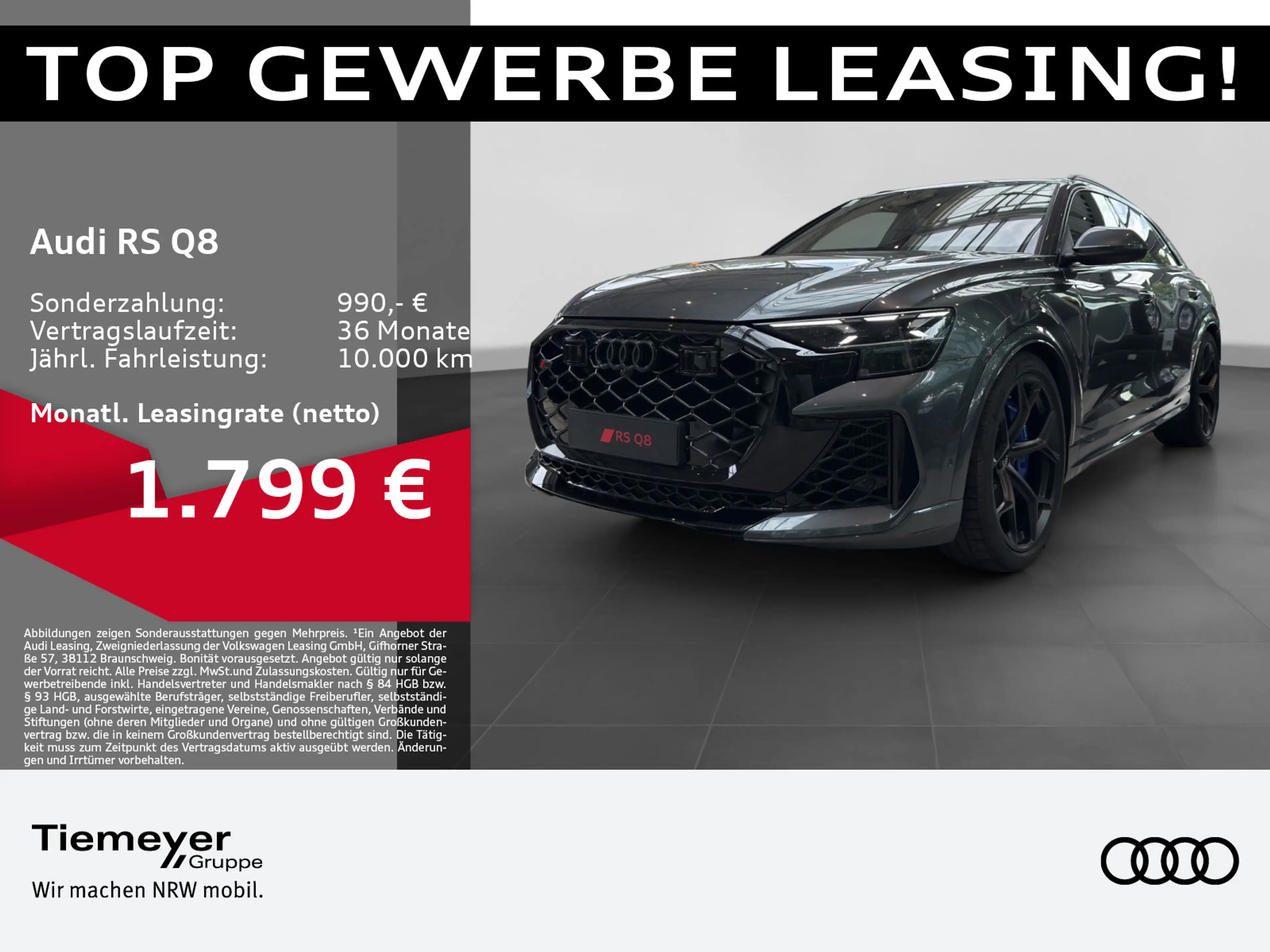 Audi RS Q8 RSQ8 TFSI Q AHK PANO KERAMIK LUFT BuO OPS+