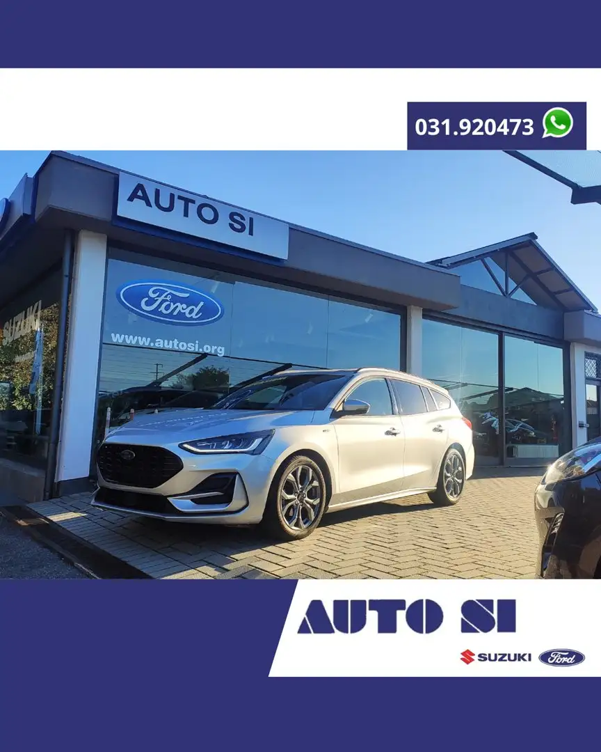 Ford Focus Focus SW 1.0 ecoboost h ST-Line Design 125cv Argento - 1