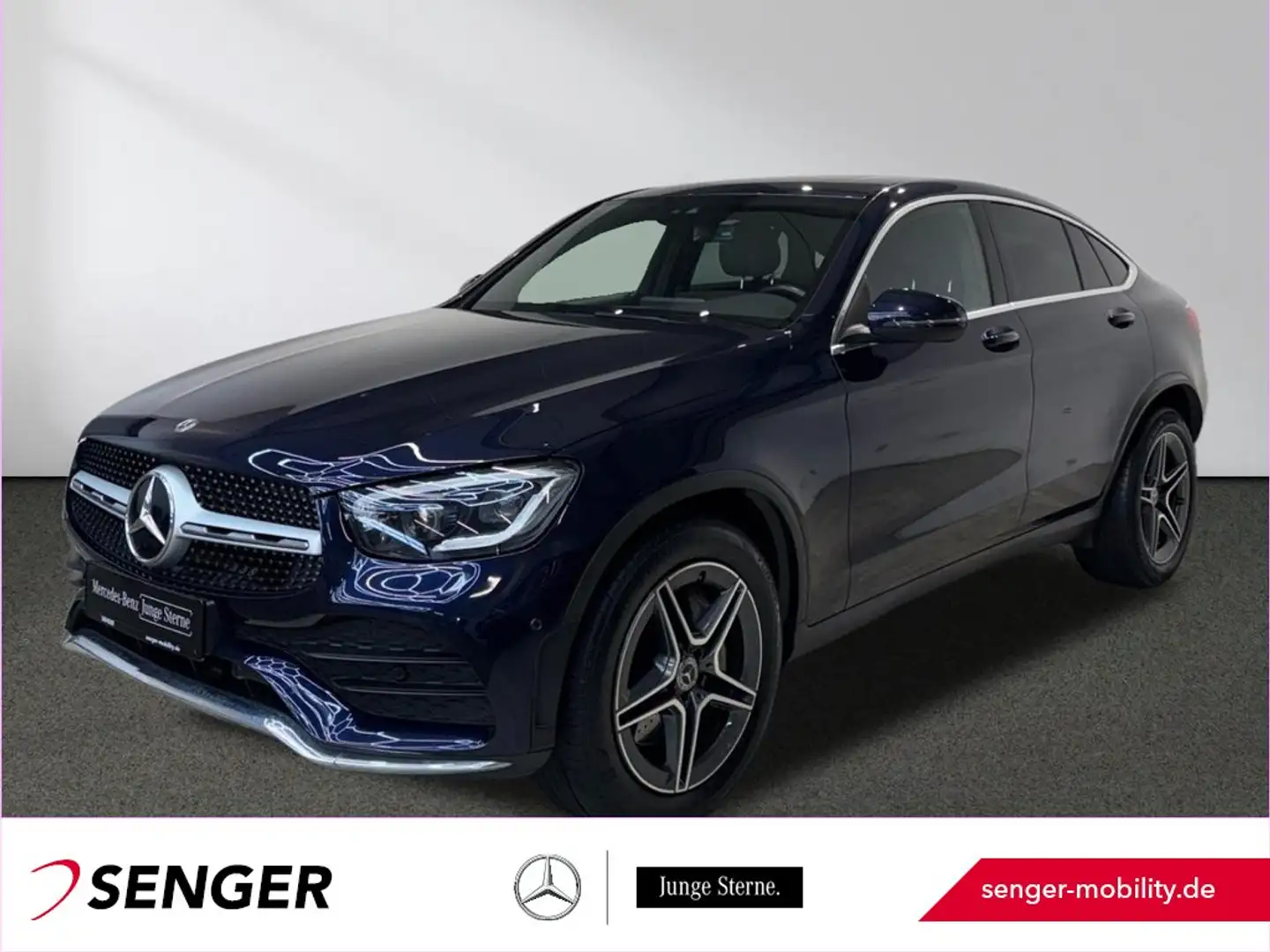 Mercedes-Benz GLC 400 d 4M Coupé AMG Multibeam Schiebedach AHK Blue - 1