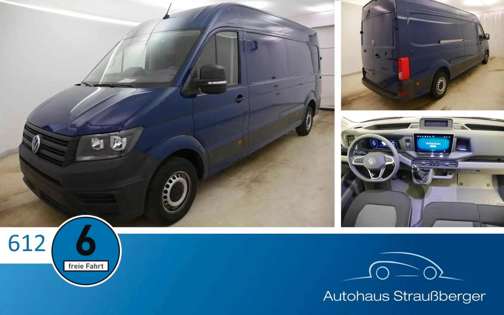 Volkswagen Crafter 35 lang Hochdach FWD 270° DAB+ RFK MFL Blau - 1